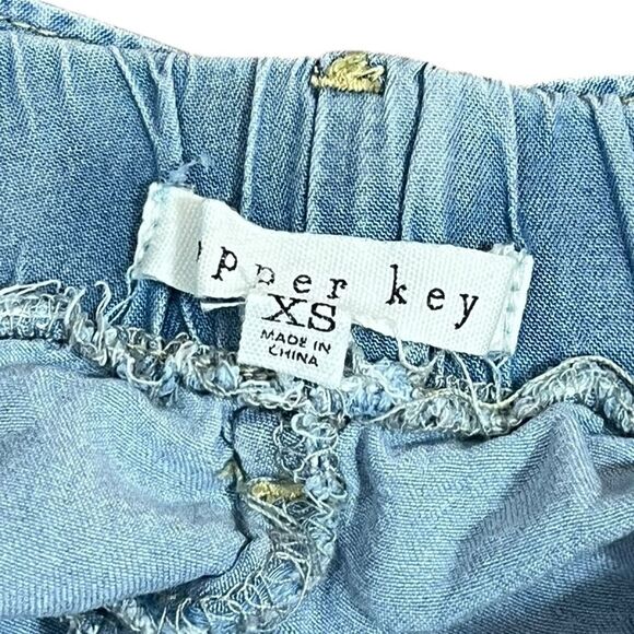 Copper Key Women’s Blue Tencel Denim Women's Shorts, Size XS - Picture 3 of 7